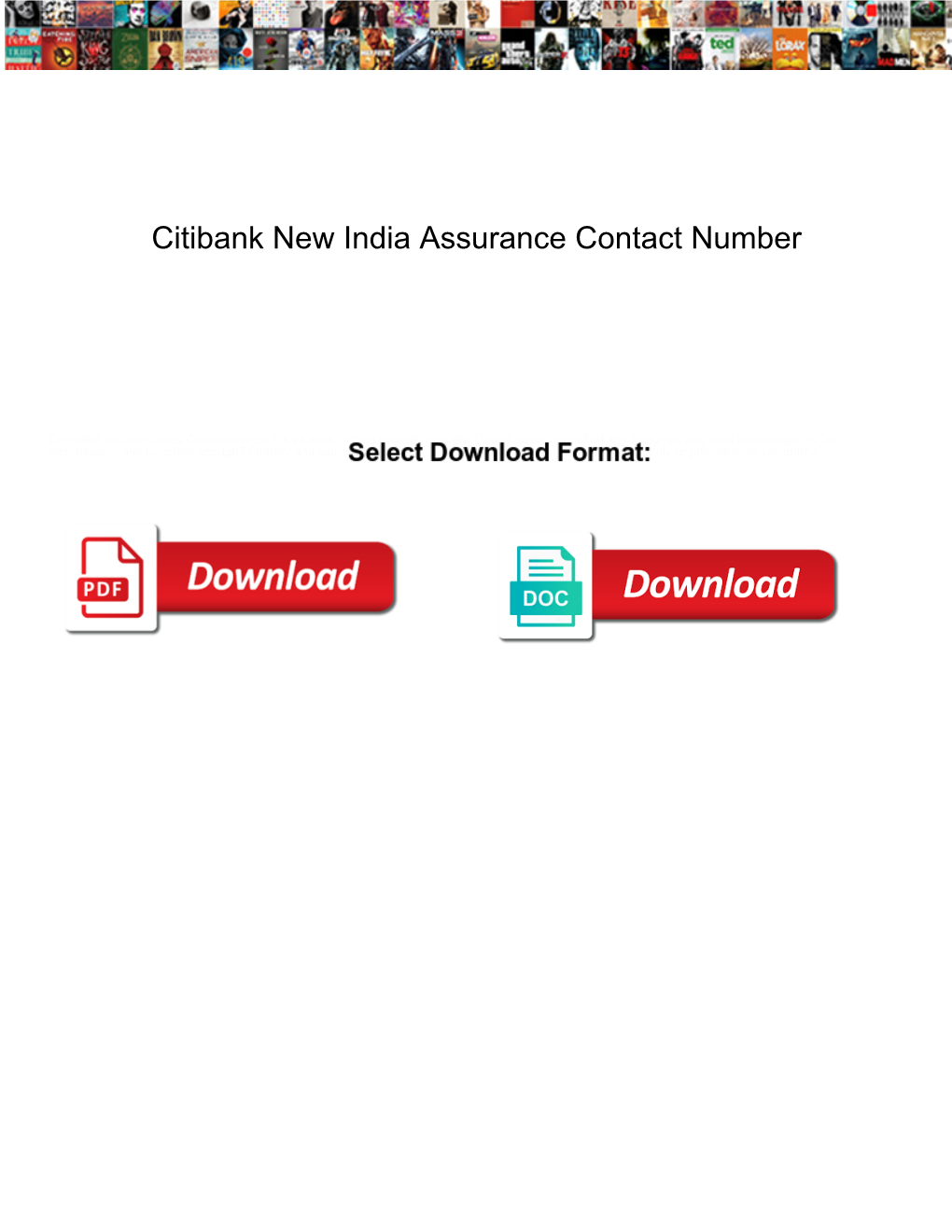 Citibank New India Assurance Contact Number