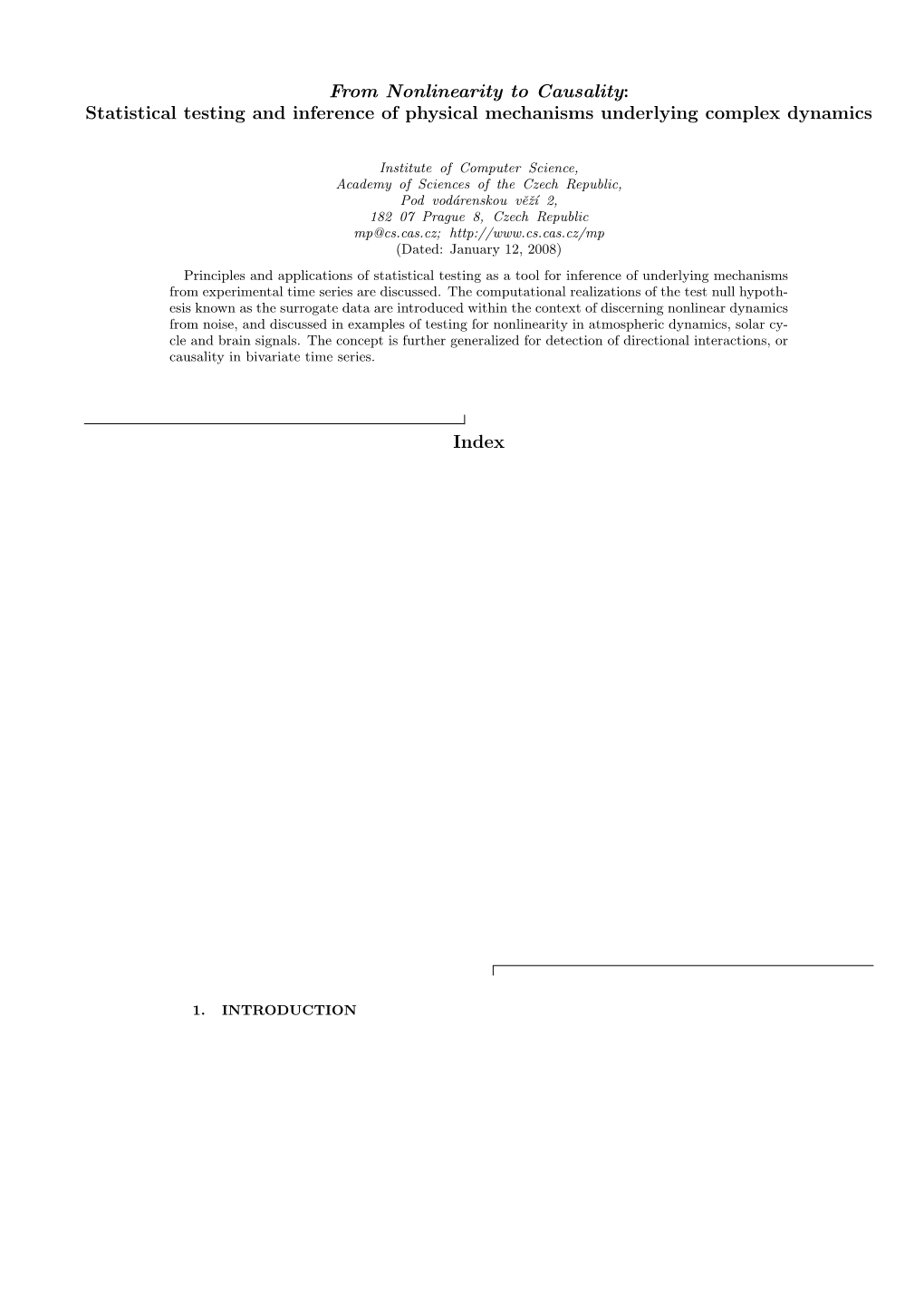 Statistical Testing and Inference of Physical Mechanisms Underlying Complex Dynamics