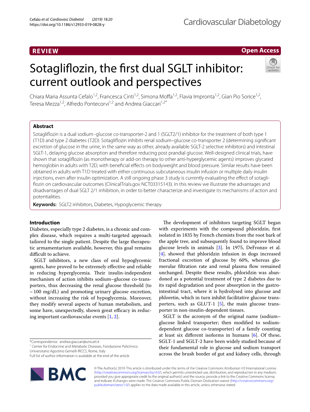 Sotagliflozin, the First Dual SGLT Inhibitor