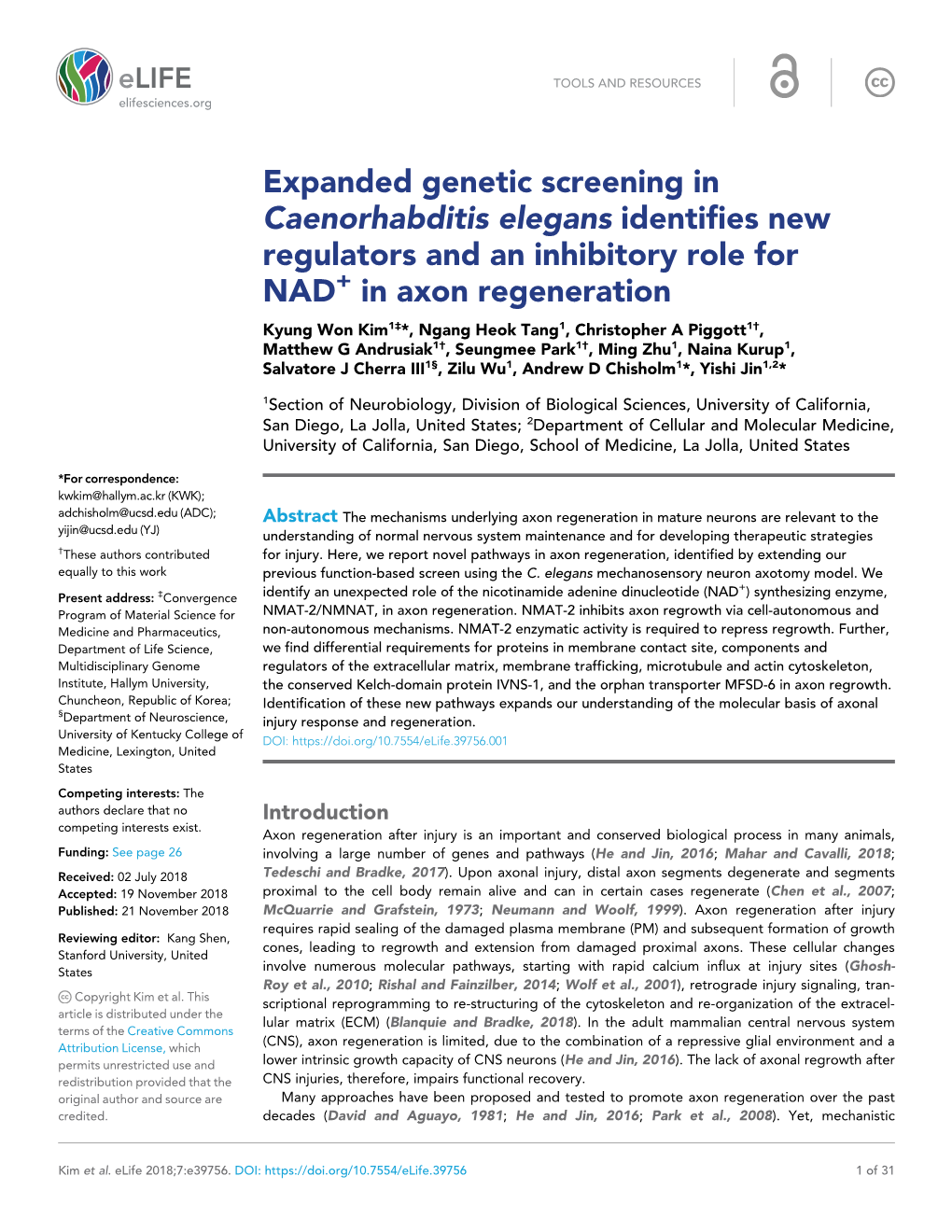 Expanded Genetic Screening in Caenorhabditis Elegans Identifies
