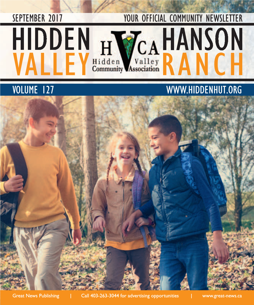 Hidden Valley/Hanson Ranch I September 2017 3 Providing Dental Care for Your Whole Family CONTENTS