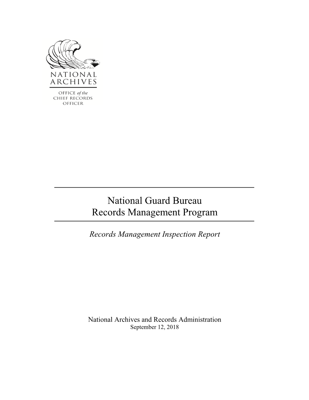 National Guard Bureau Records Management Program