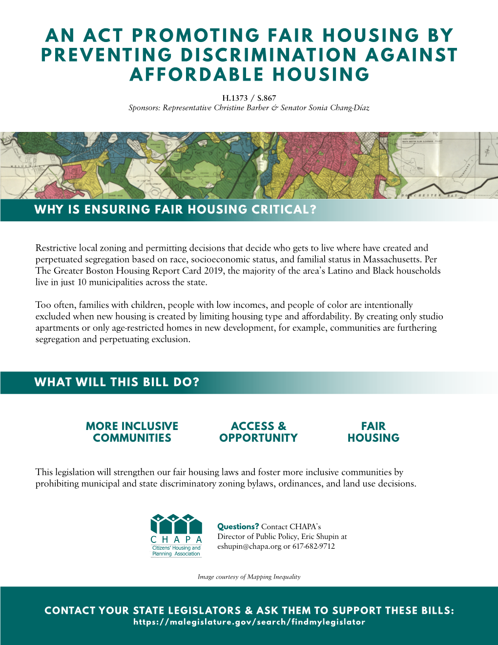 CHAPA Fair Housing Bills