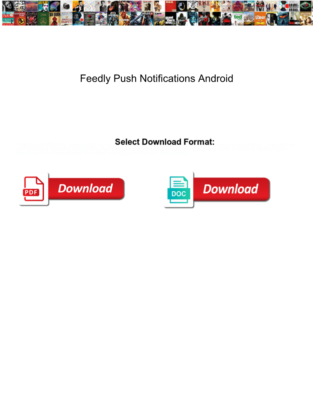 Feedly Push Notifications Android