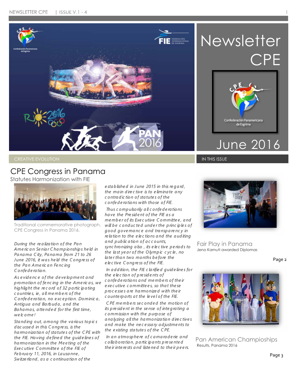 Newsletter Cpe | Issue V.1 - 4 1