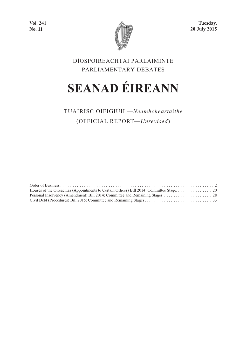 Seanad Éireann