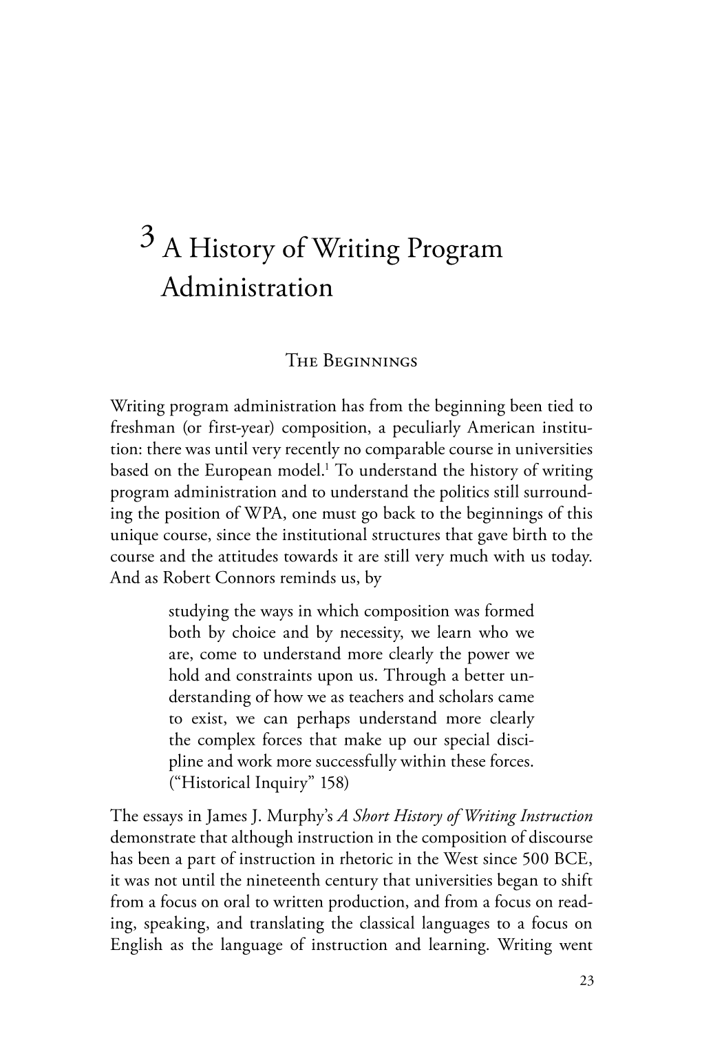 3. a History of Writing Program Administration