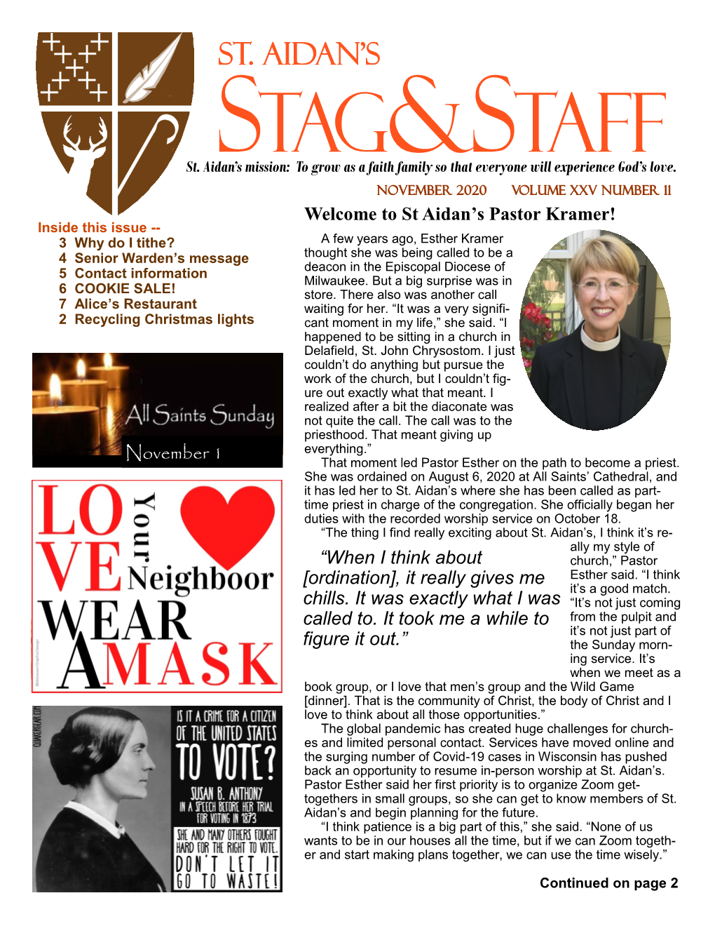 November 2020 Stag and Staff (PDF)