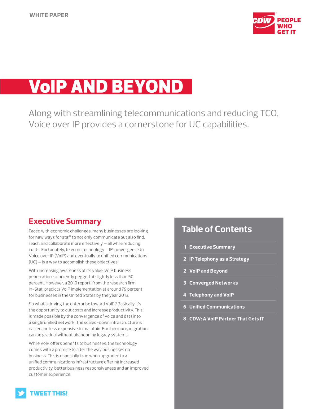 Voip and Beyond