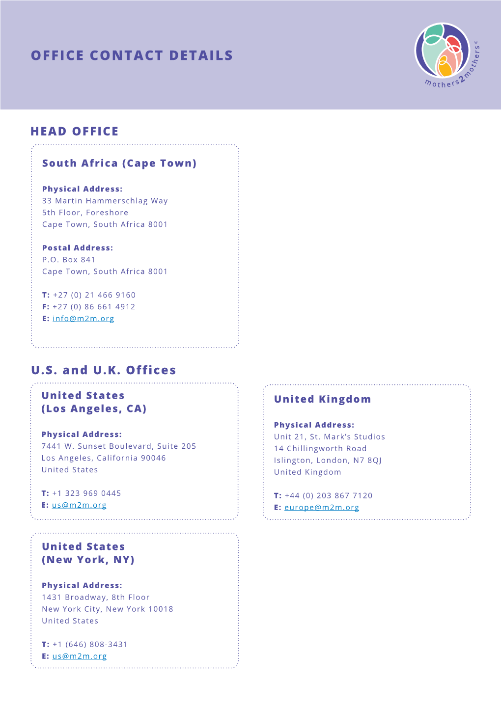 Office Contact Details