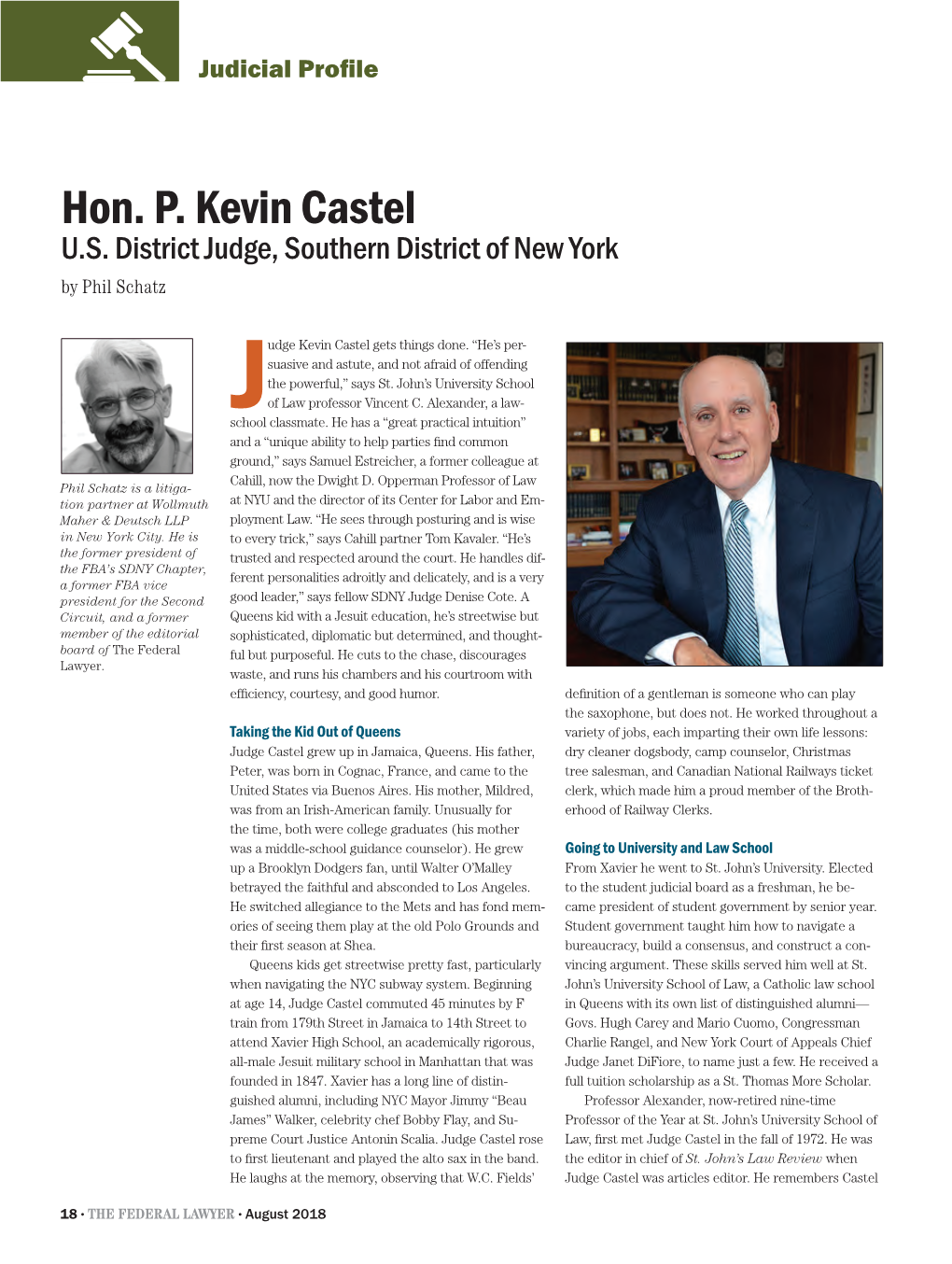 Hon. P. Kevin Castel U.S