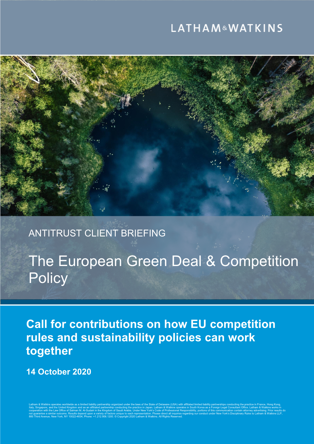 The European Green Deal & Competition Policy