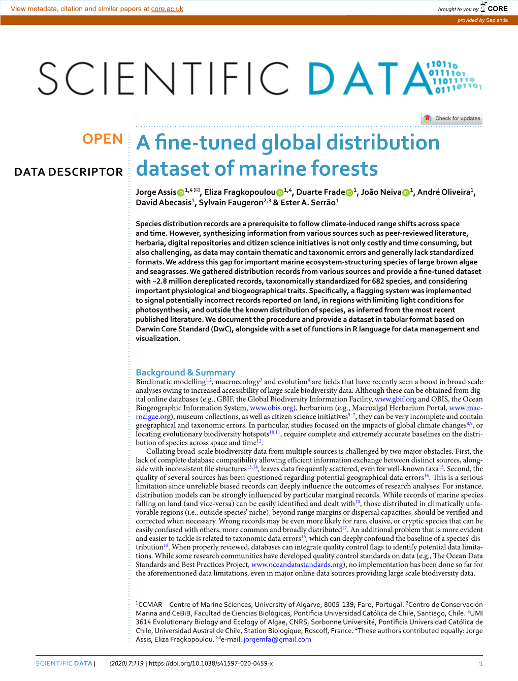 A Fine-Tuned Global Distribution Dataset of Marine Forests