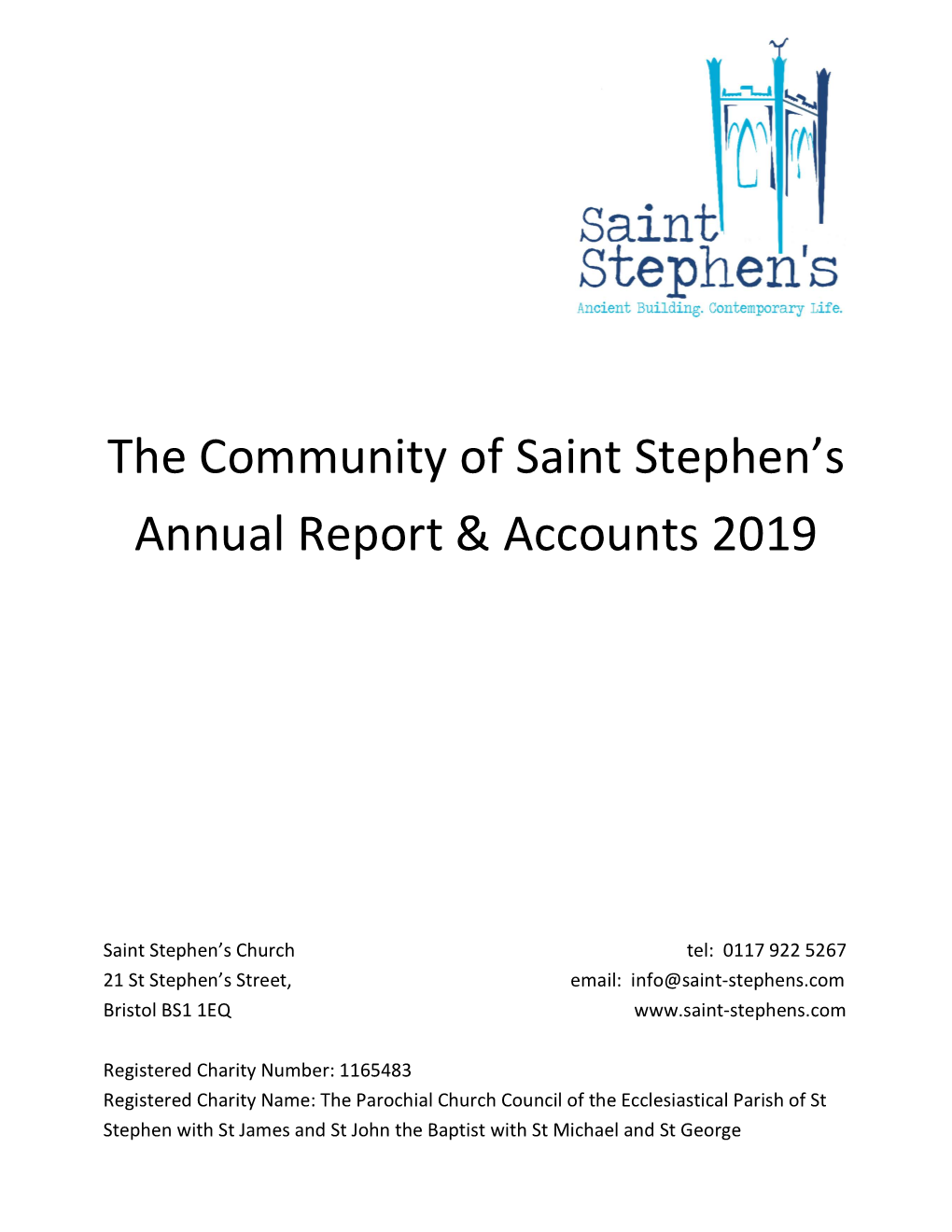 The Community of Saint Stephen's Annual Report & Accounts 2019