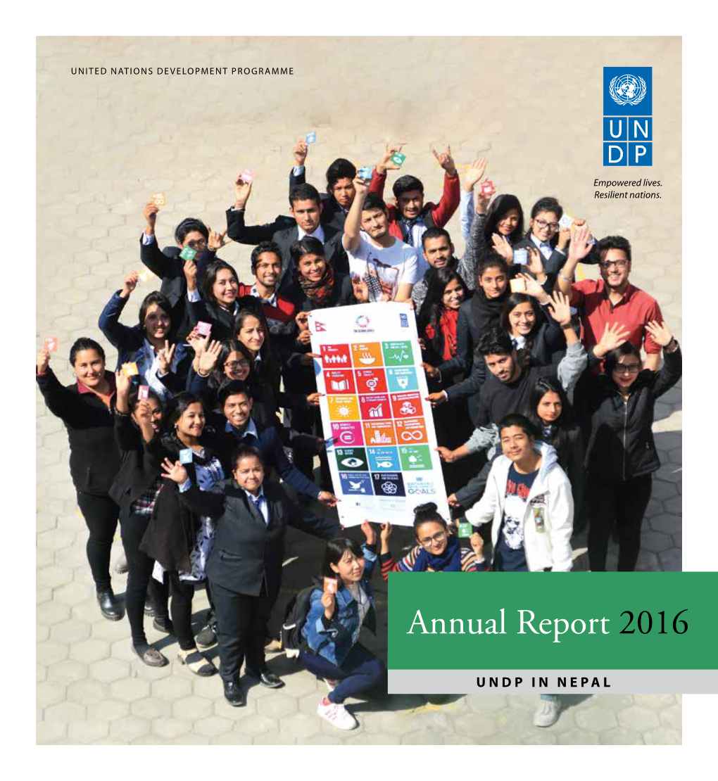 Undp Nepal Annual Report 2016 1