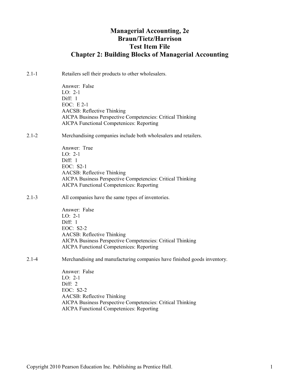 Managerial Accounting, 2E