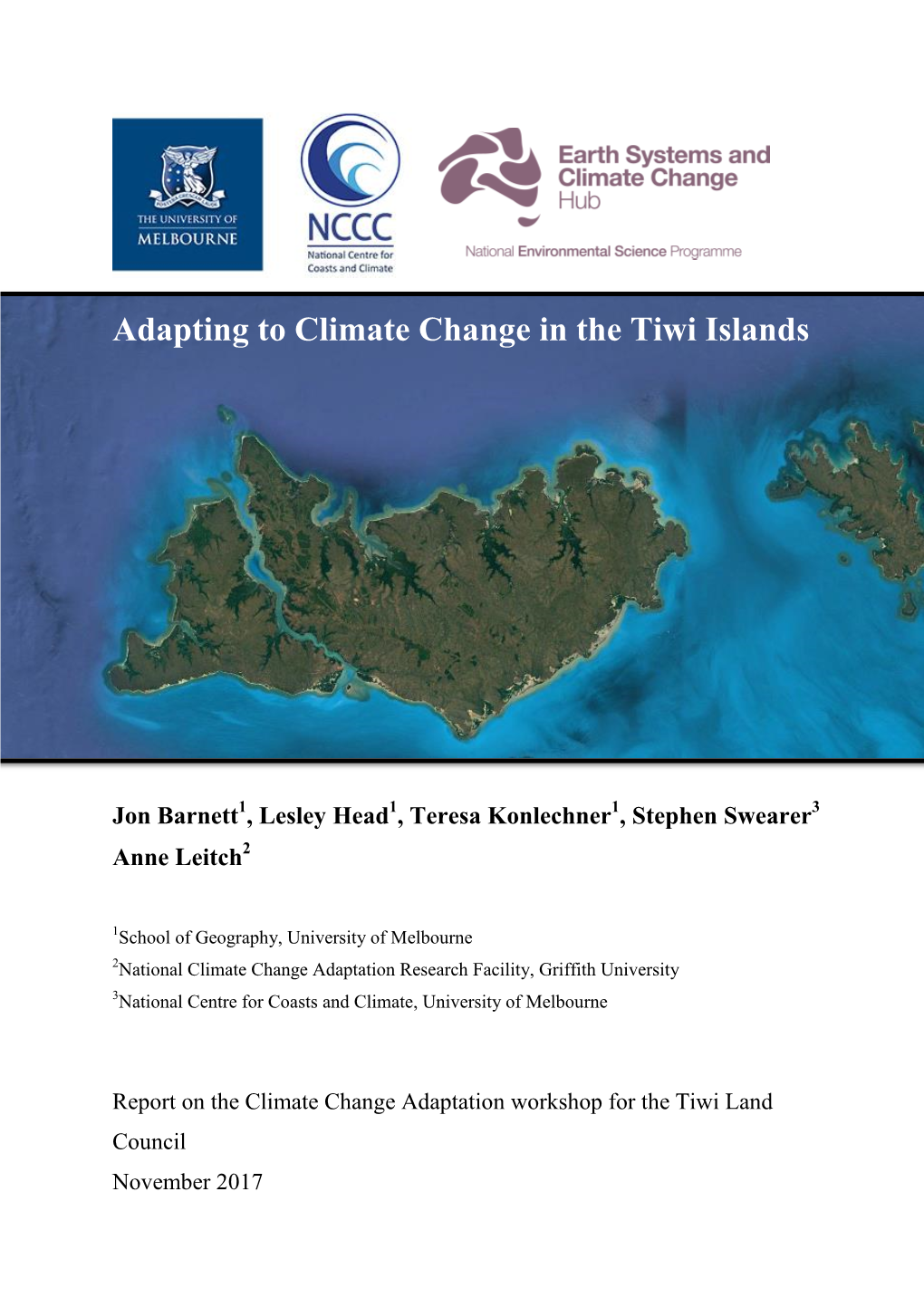 Adapting to Climate Change in the Tiwi Islands