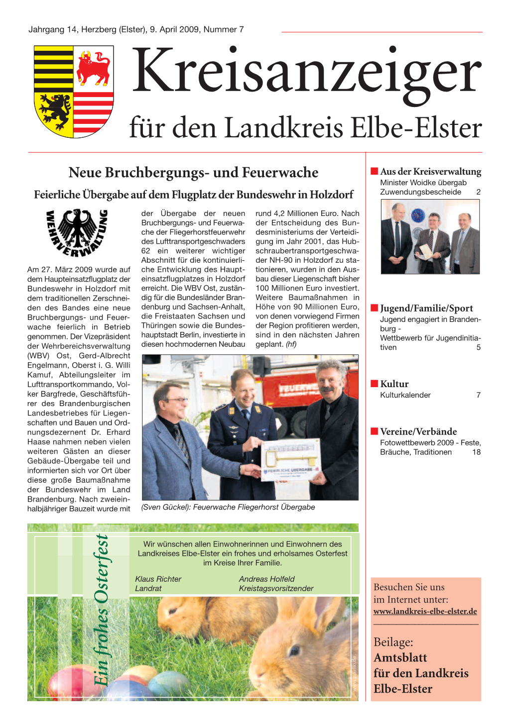 Kreisanzeiger Für Den Landkreis Elbe-Elster