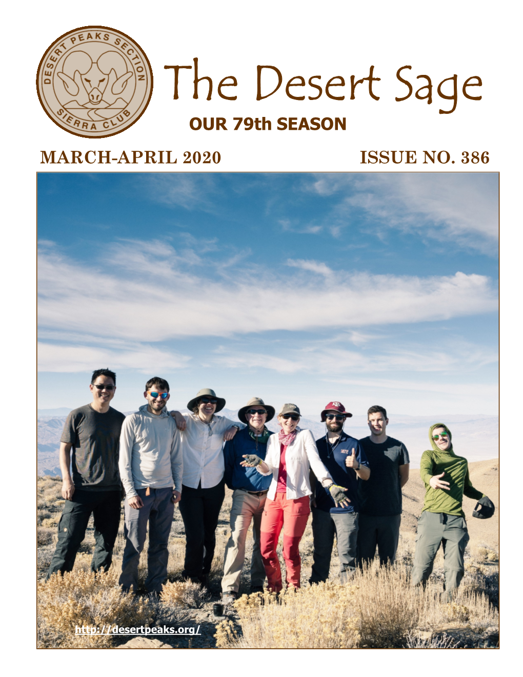 The Desert Sage OUR 79Th SEASON MARCH-APRIL 2020 ISSUE NO