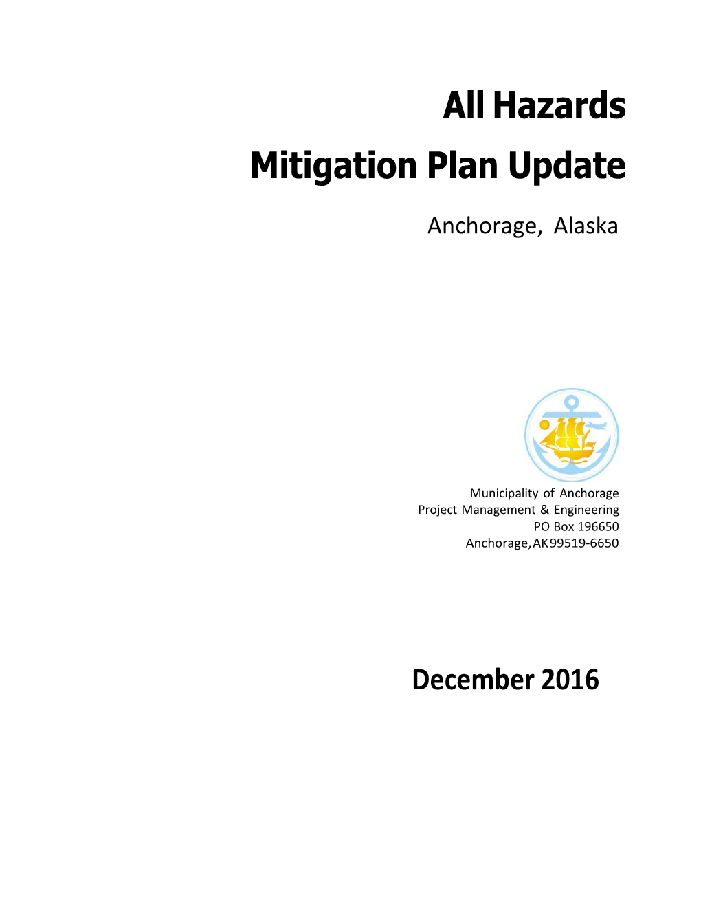 All Hazards Mitigation Plan Update