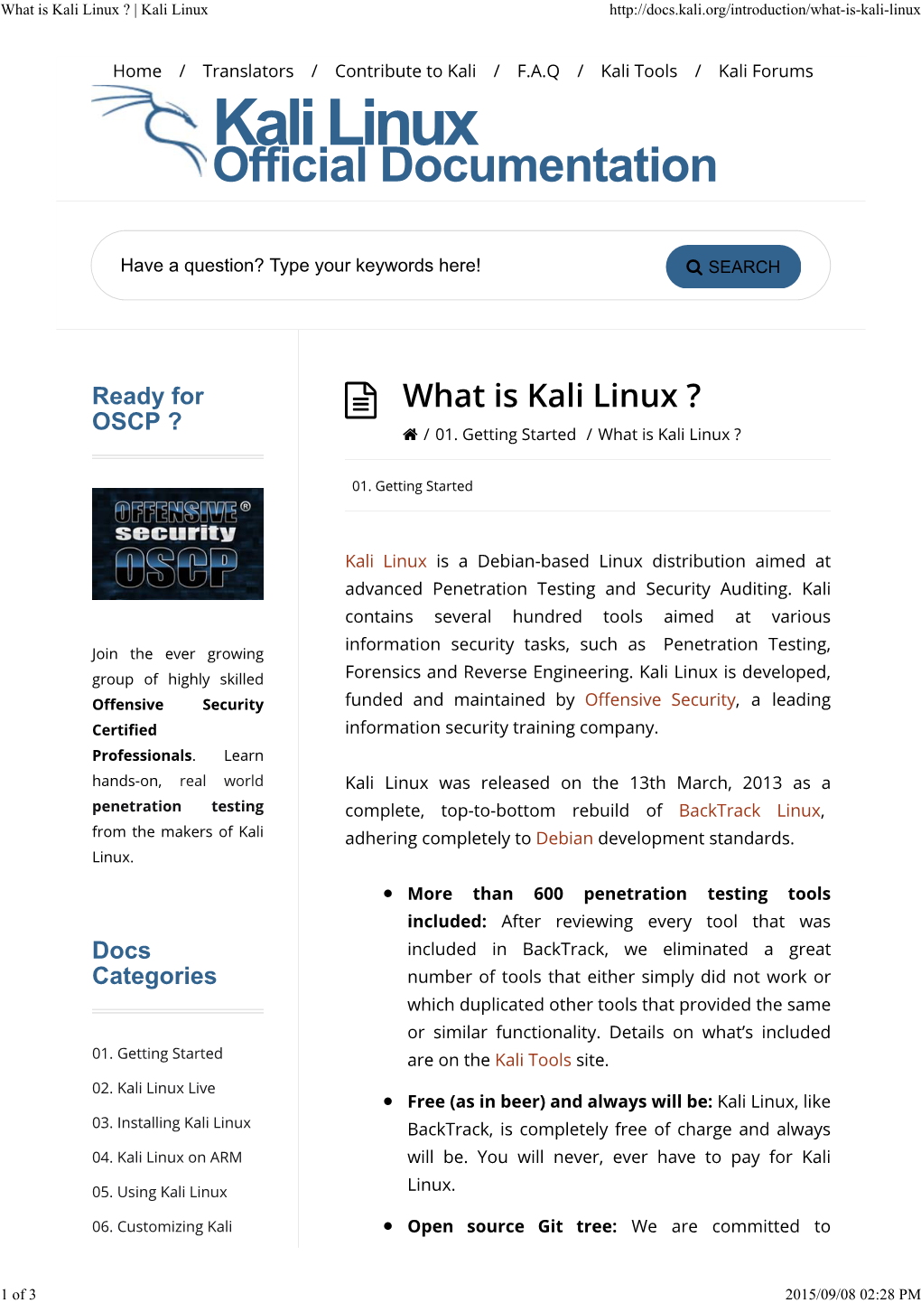 Kali Linux ? | Kali Linux