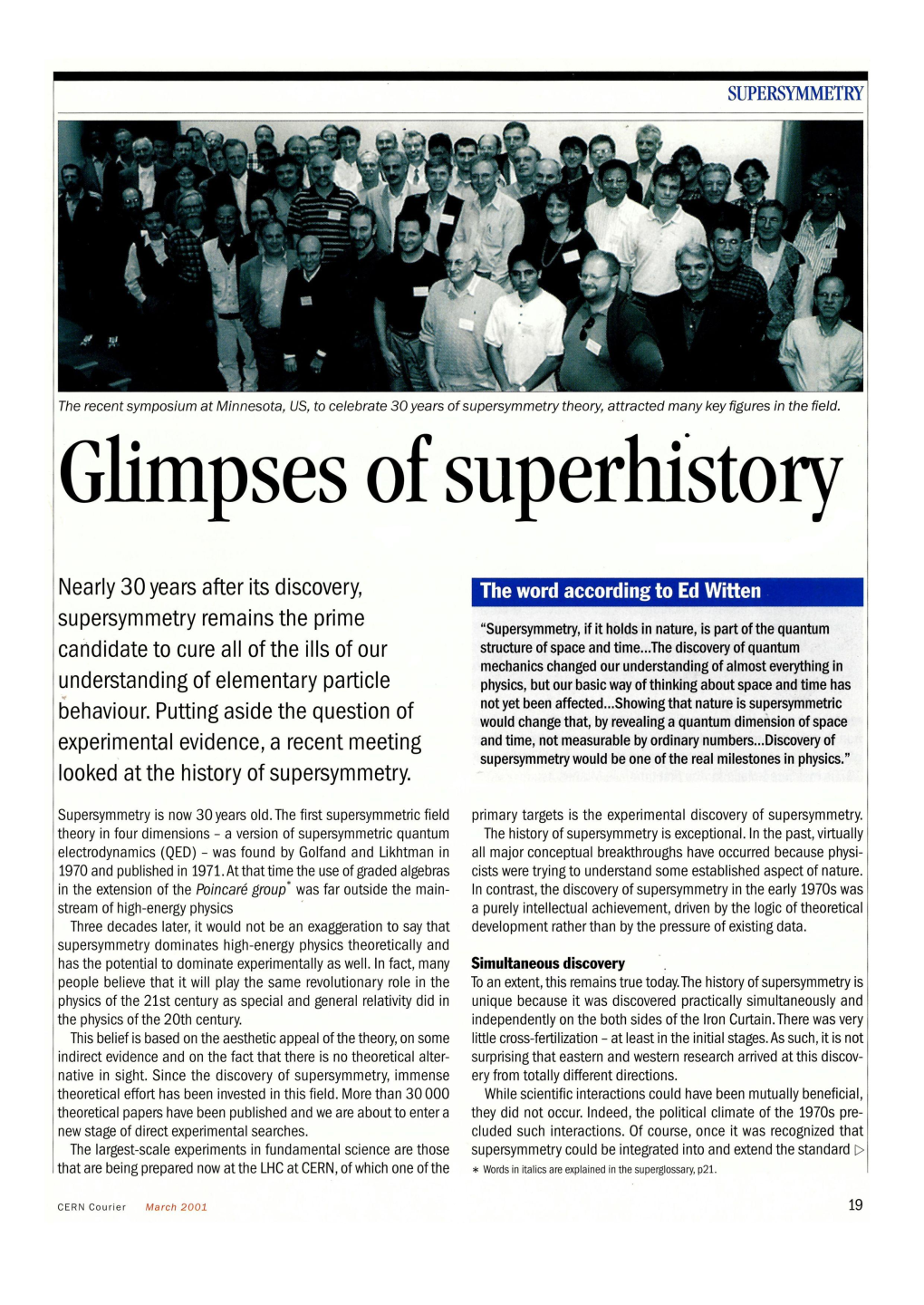 Glimpses of Superhistory