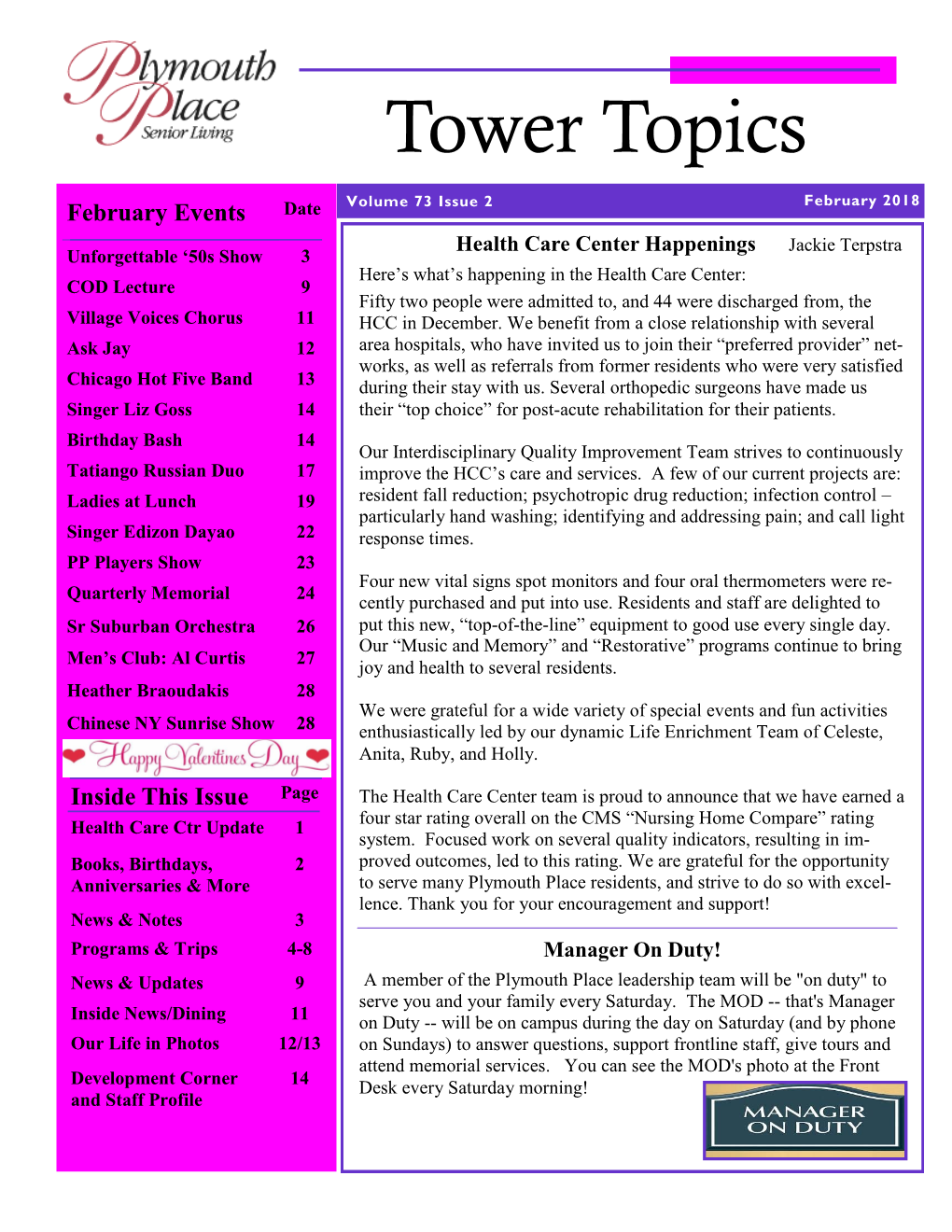 Tower Topics