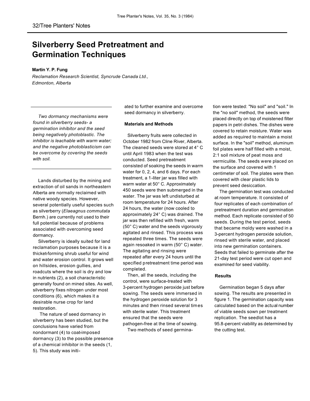 Silverberry Seed Pretreatment and Germination Techniques