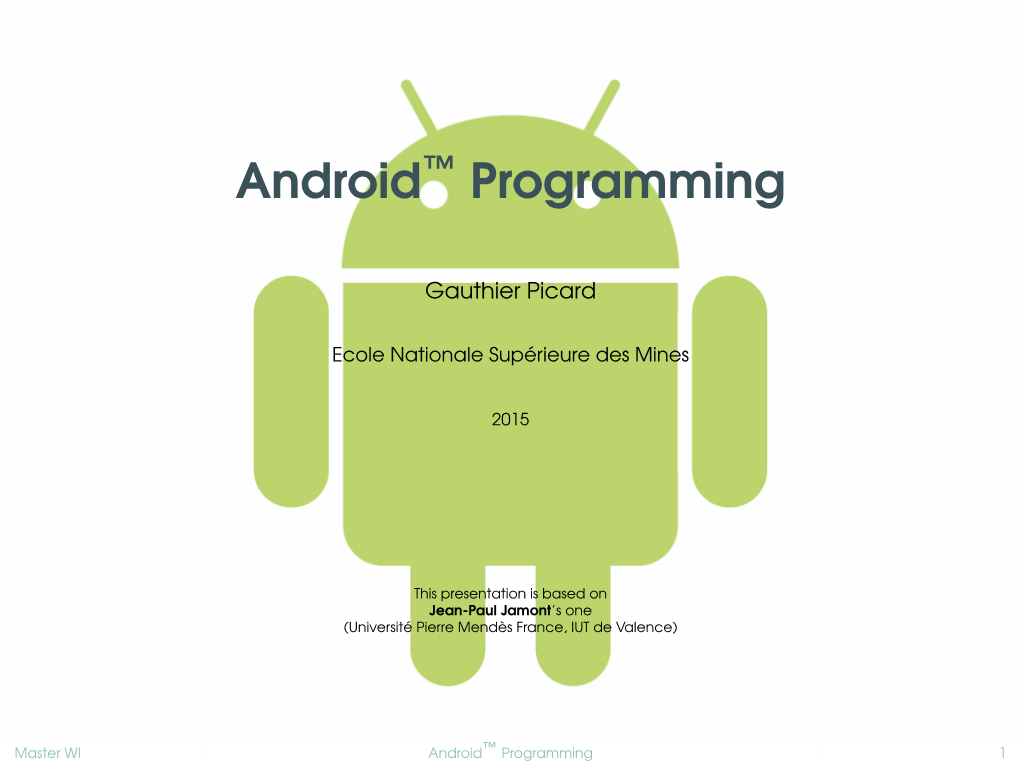 Android™ Programming