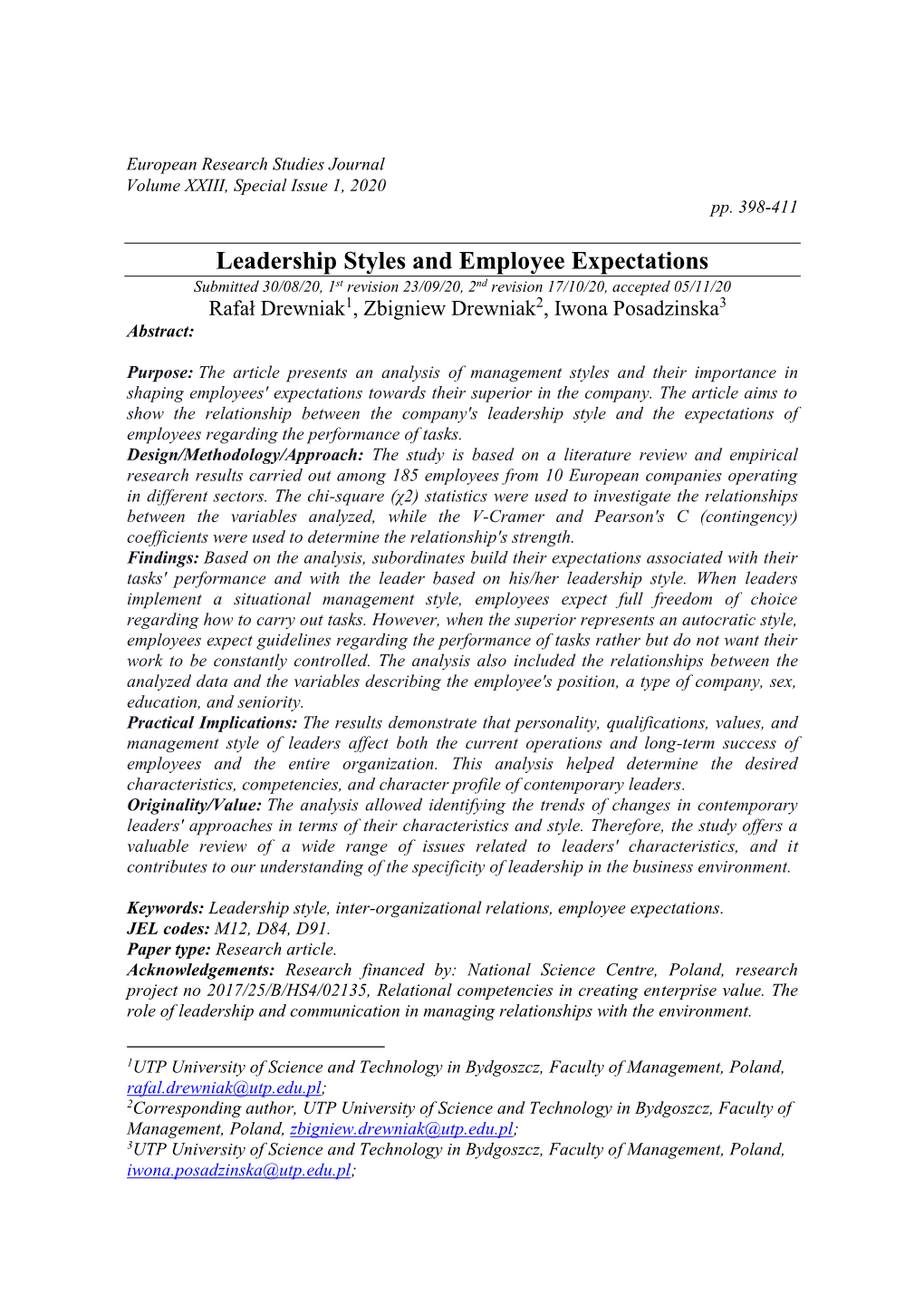 Leadership Styles and Employee Expectations