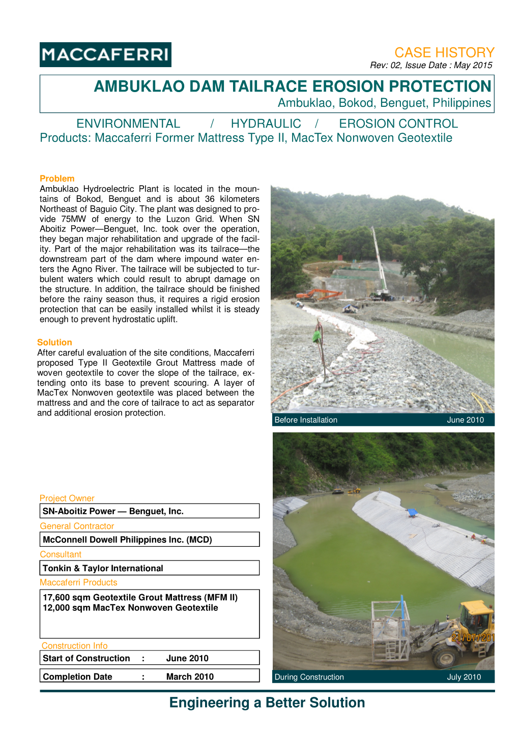 CH-EC-PH-Ambuklao Dam Tailrace Erosion Protection with MFMII,Rev02 May2015