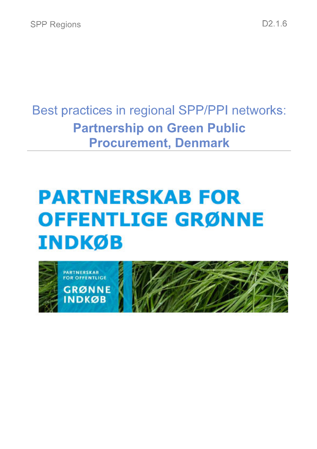 Partnership on Green Public Procurement, Denmark