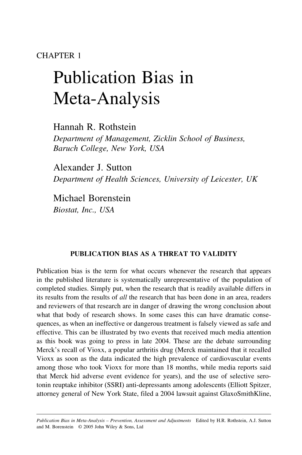 Publication Bias in Meta-Analysis