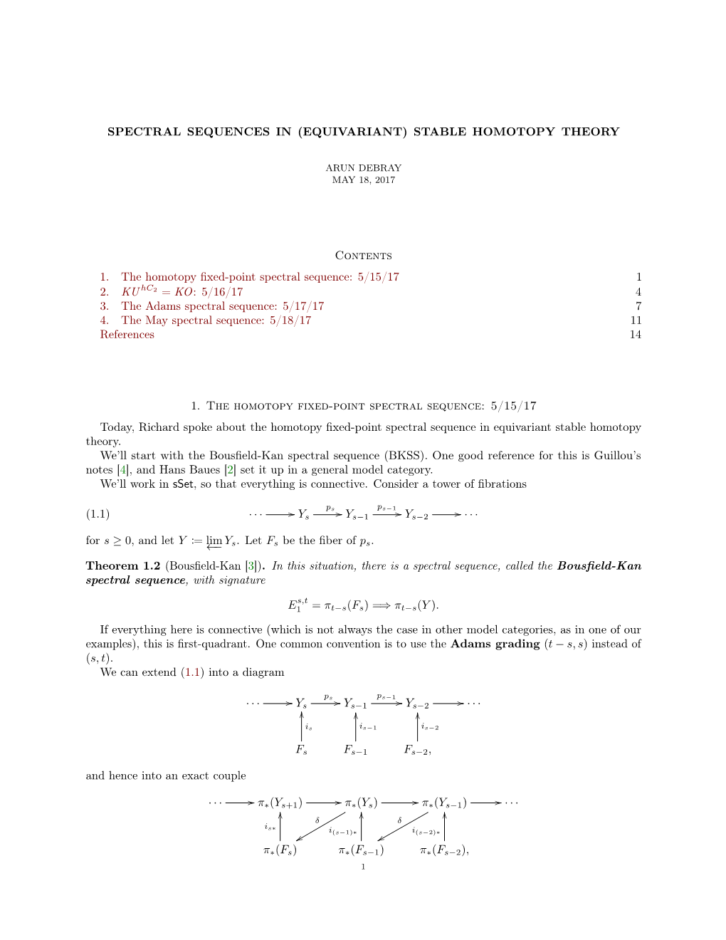 Spectral Sequences in (Equivariant) Stable Homotopy Theory