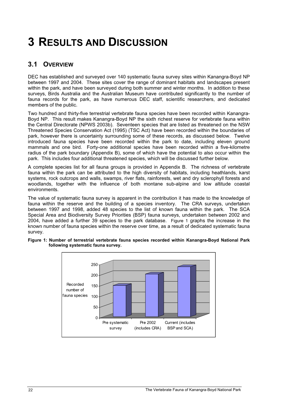 The Vertebrate Fauna of Kanangra-Boyd National Park 3.2 TAXONOMIC ISSUES