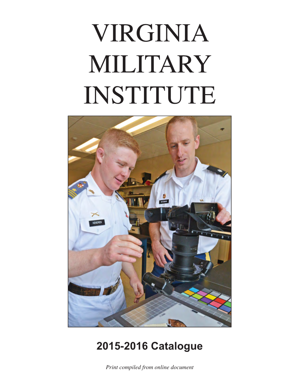 VMI Catalogue 2015-2016