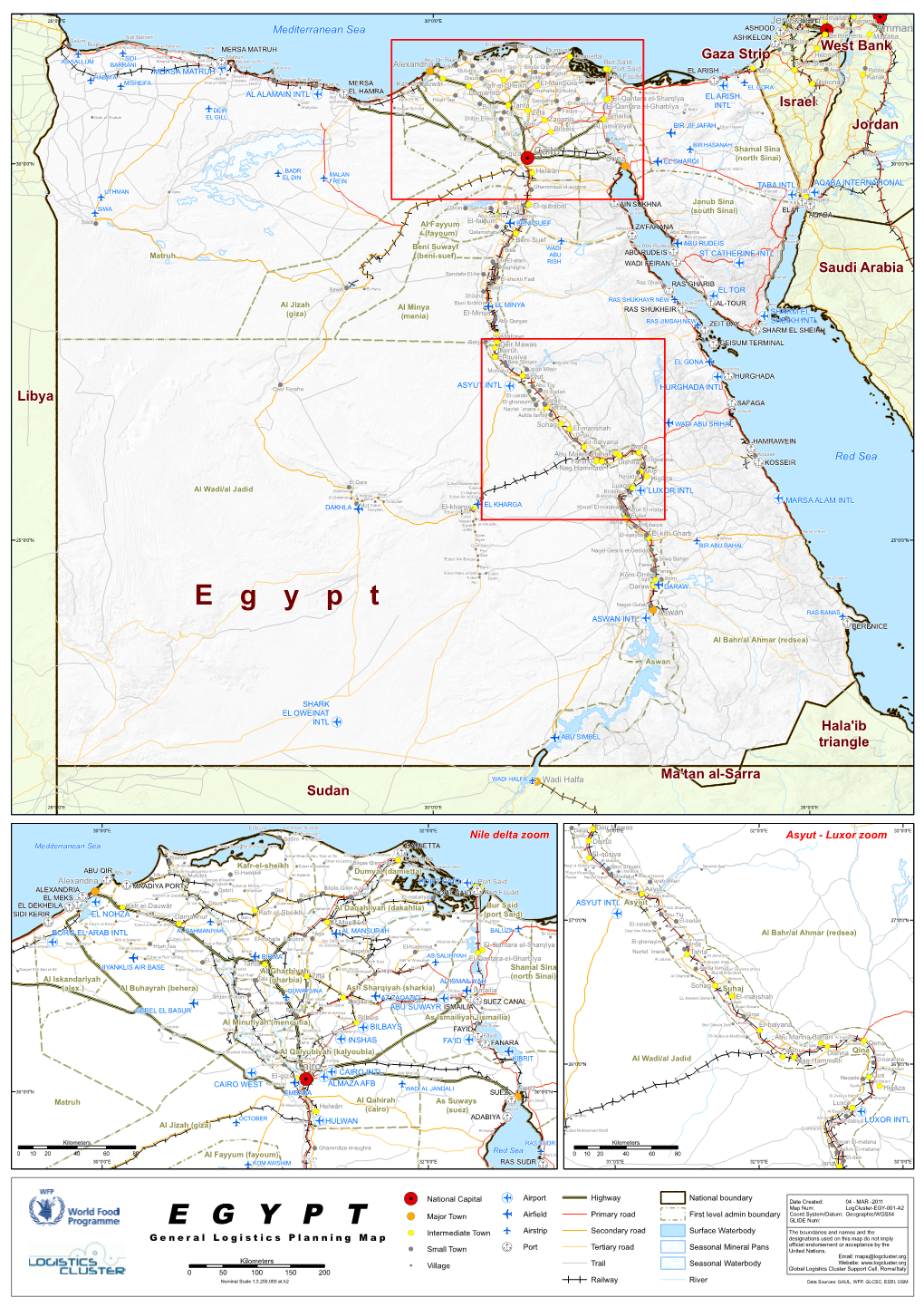 E G Y P T (! O H Aswan RAS BANAS ! ASWAN INTL (!O H !BERENICE Al Bahr/Al Ahmar (Redsea)