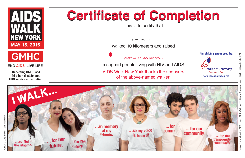 Certificate of Completion WALK This Is to Certify That