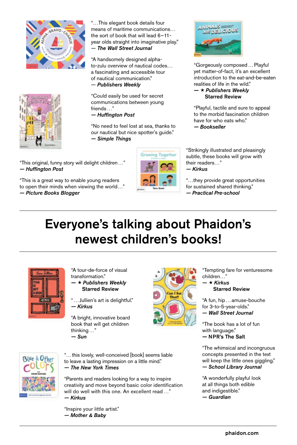 Everyone's Talking About Phaidon's Newest Children's Books!