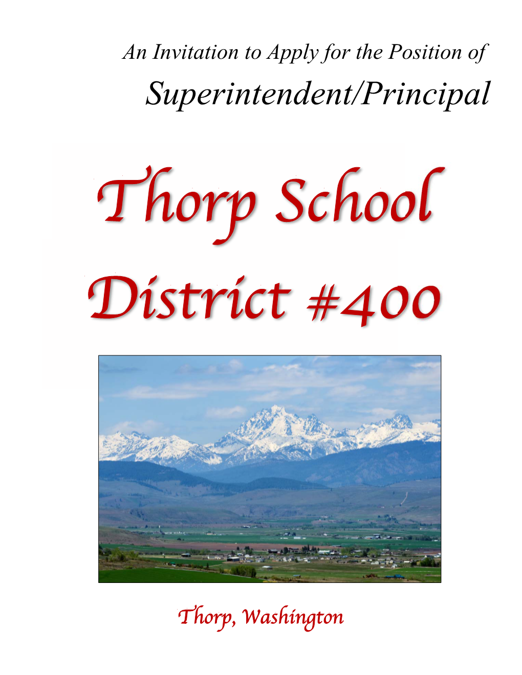 Superintendent/Principal