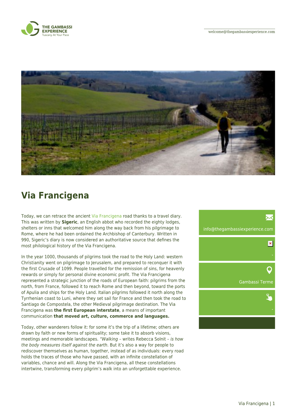 Via Francigena