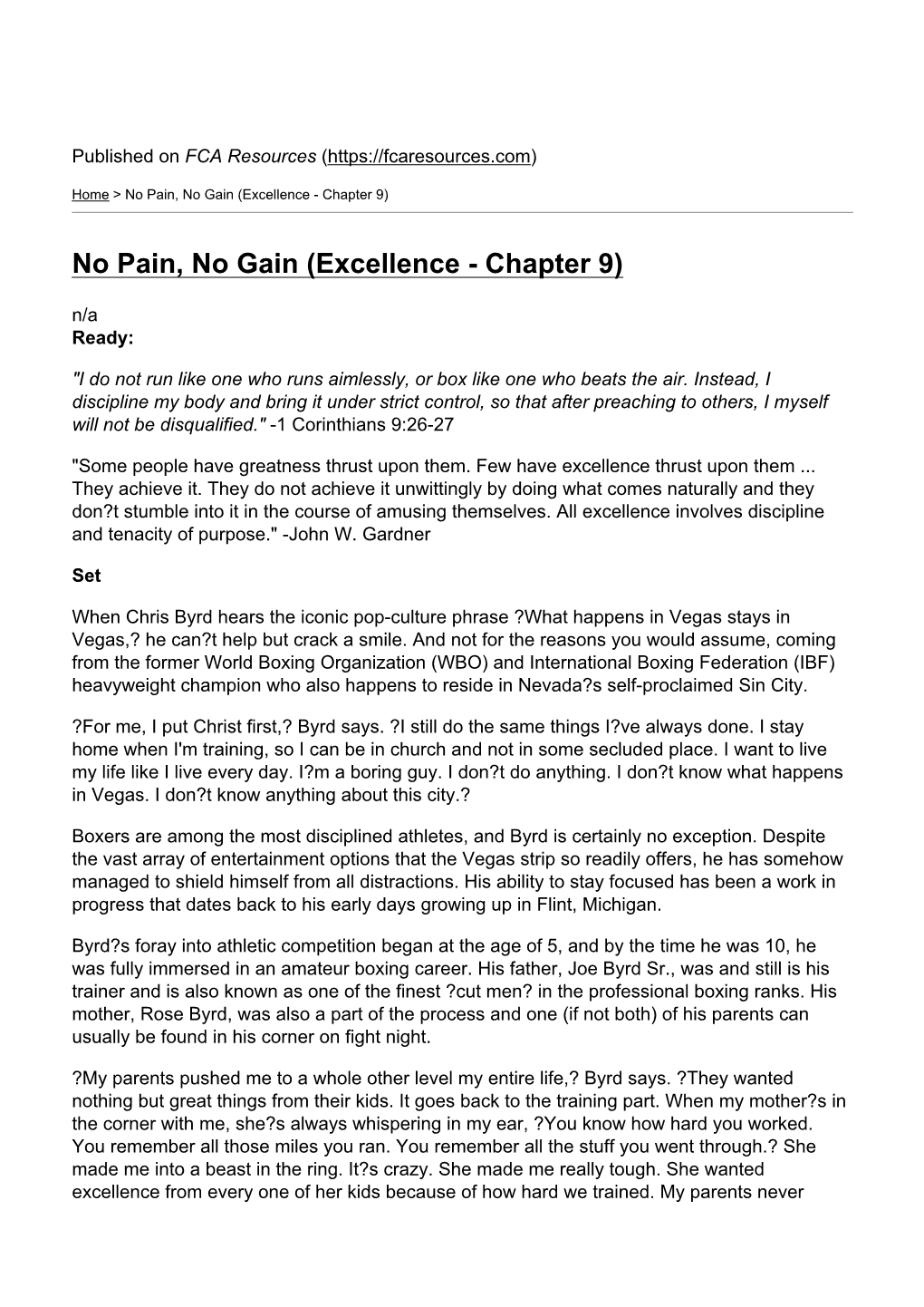 Excellence - Chapter 9)