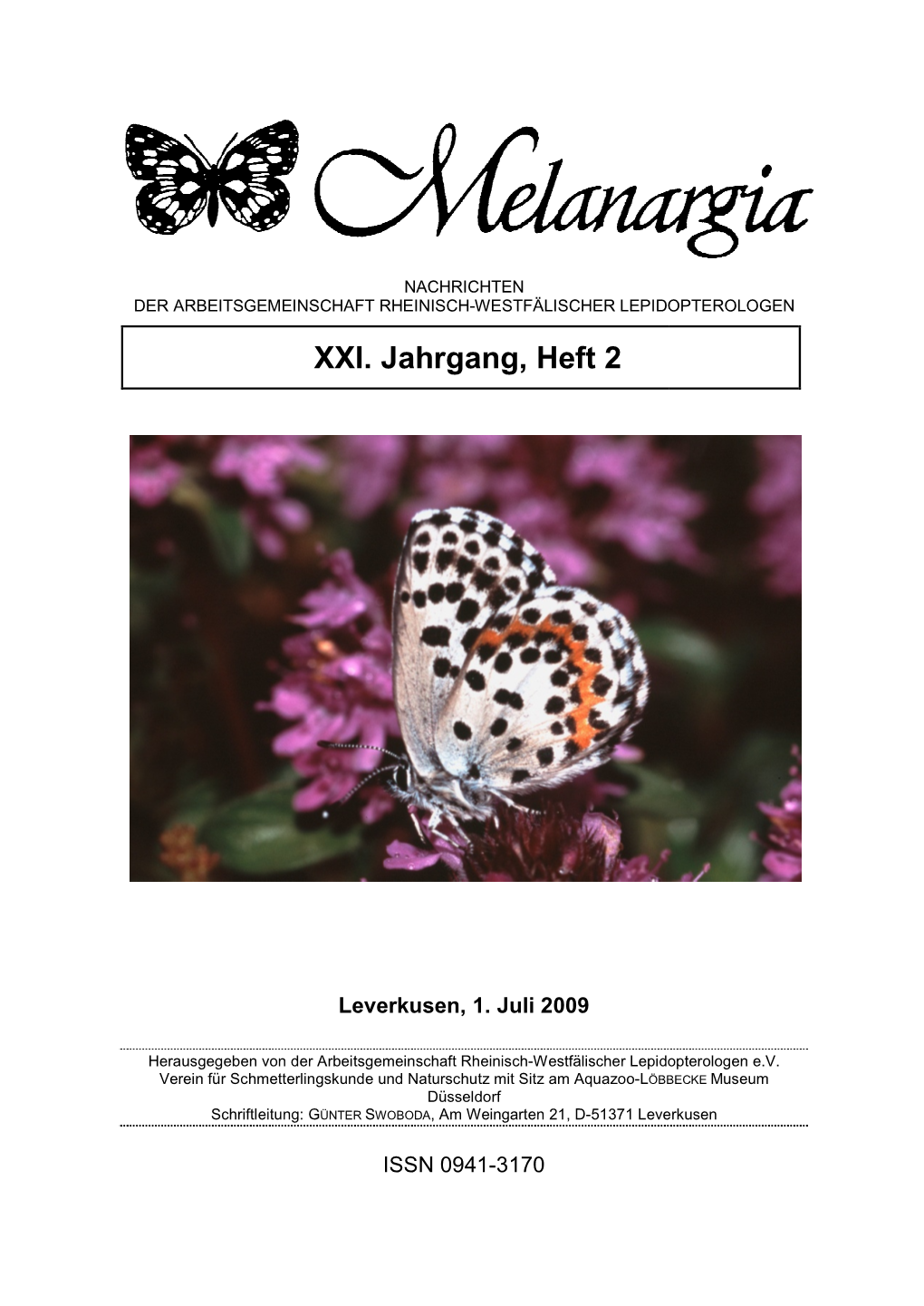 Melanargia 21 Heft 2