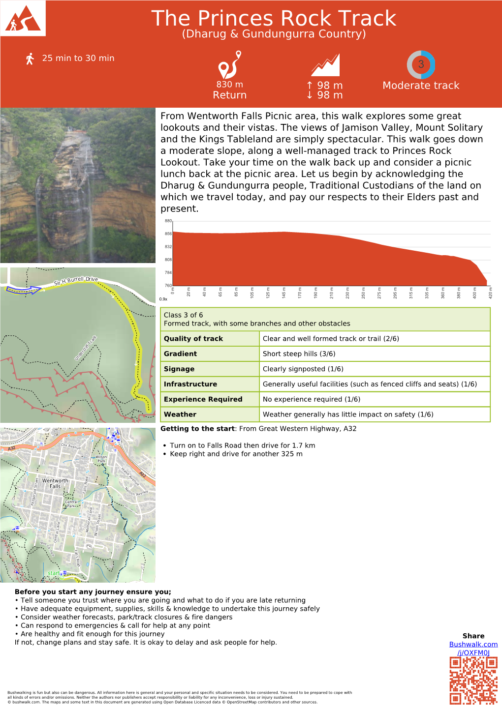 The Princes Rock Track (Dharug & Gundungurra Country)