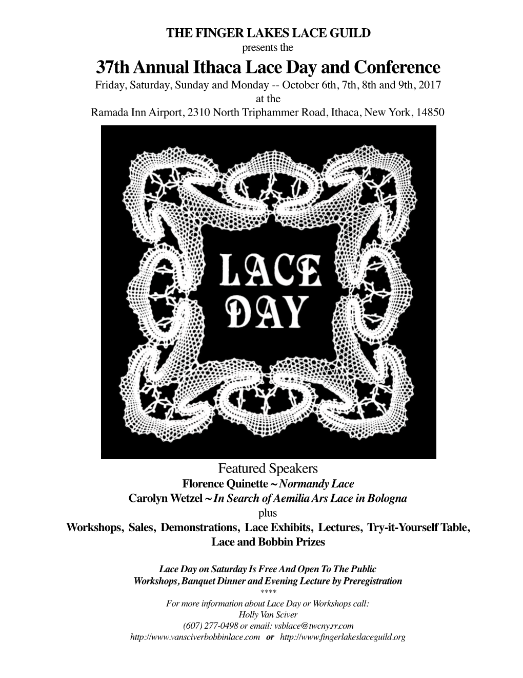 37Th Annual Ithaca Lace Day and Conference