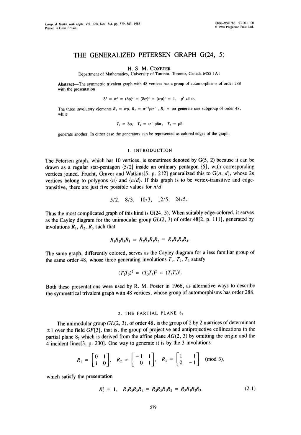 The Generalized Petersen Graph G(24, 5)