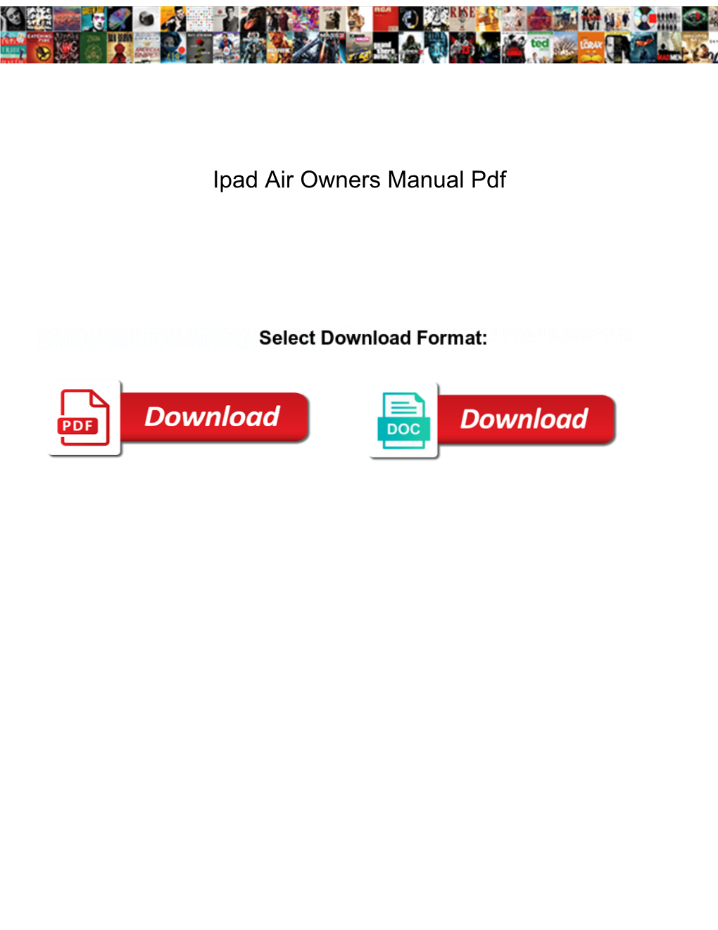 Ipad Air Owners Manual Pdf