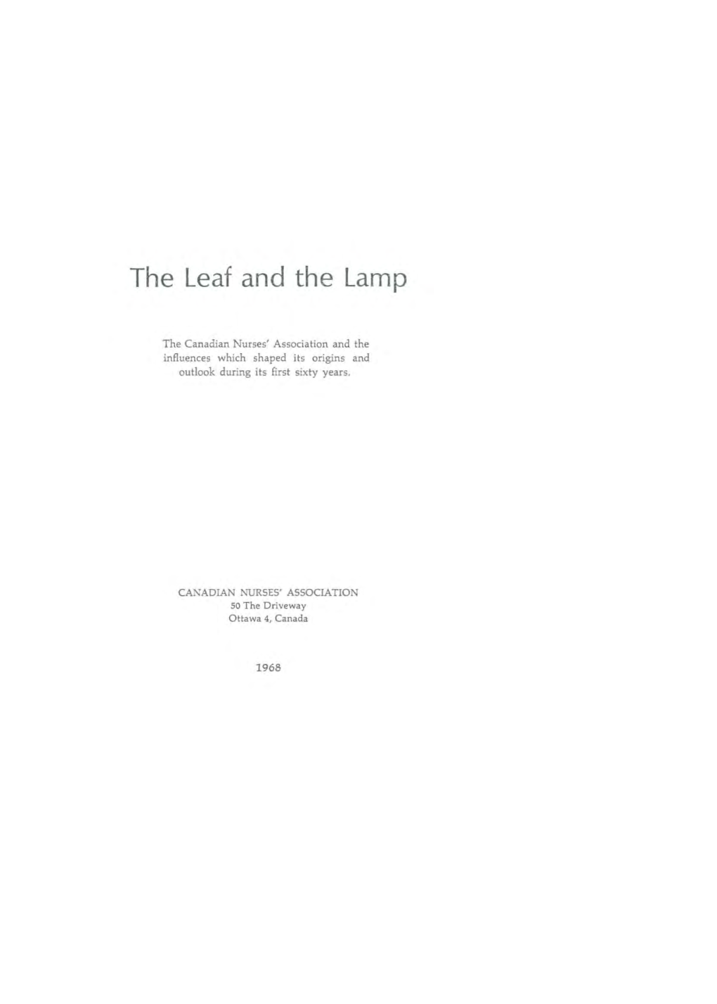 The Leaf and the Lamp