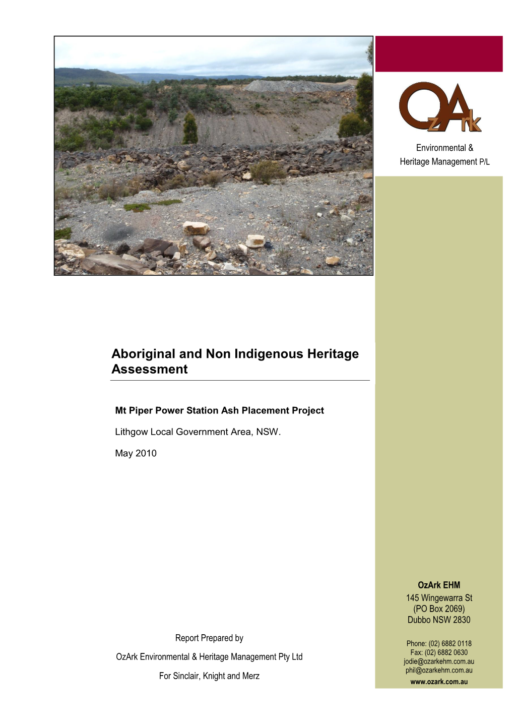 Aboriginal and Non Indigenous Heritage Assessment