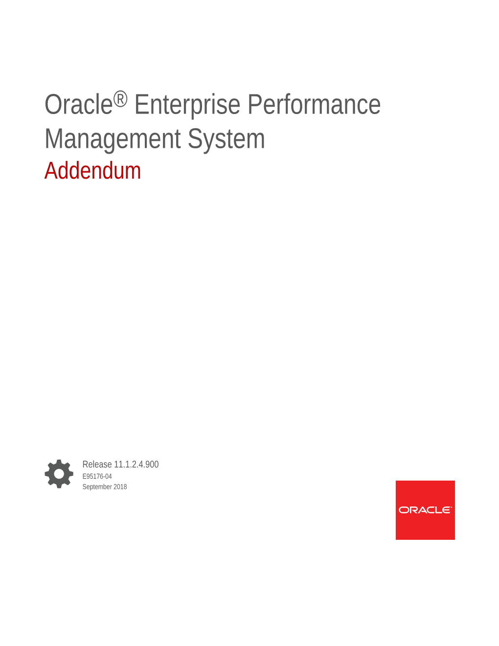 Enterprise Performance Management System Addendum